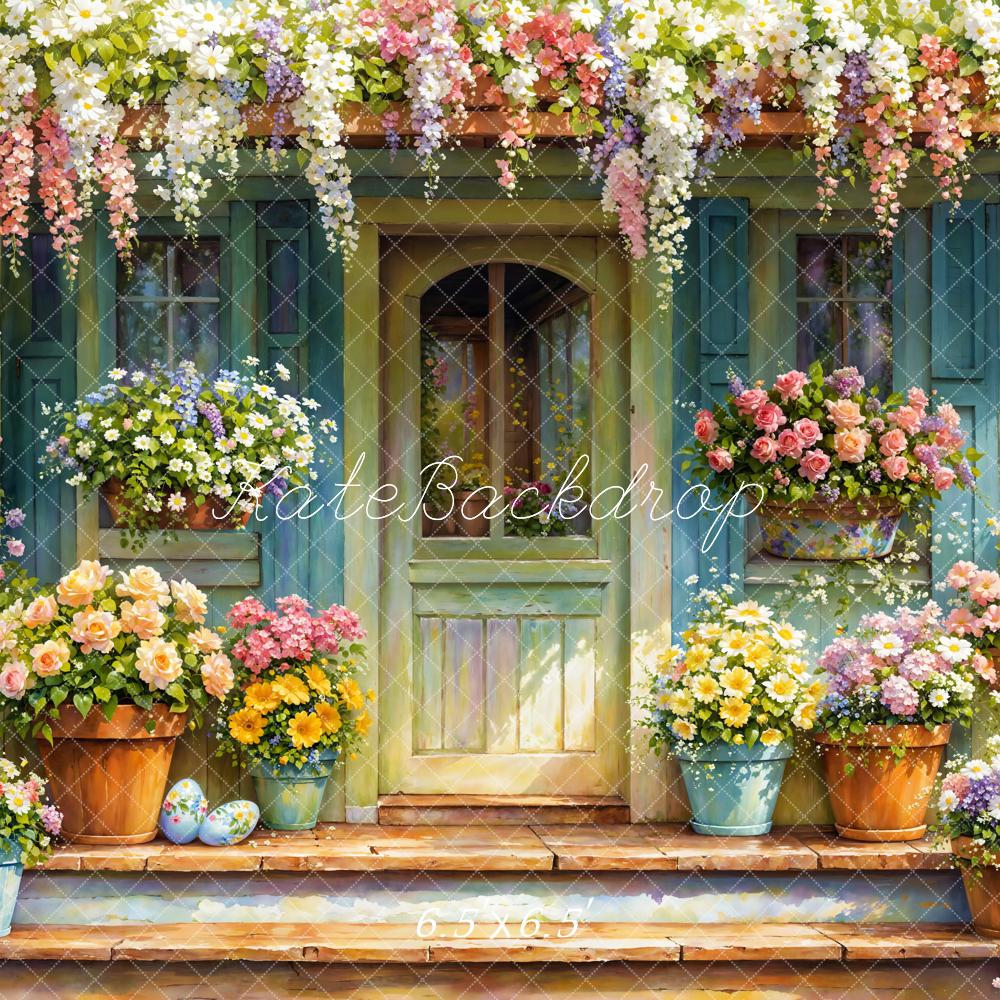 Kate Printemps Fleurs Porte Aquarelle Toile de fond conçue par Emetselch - Kate Backdrop FR