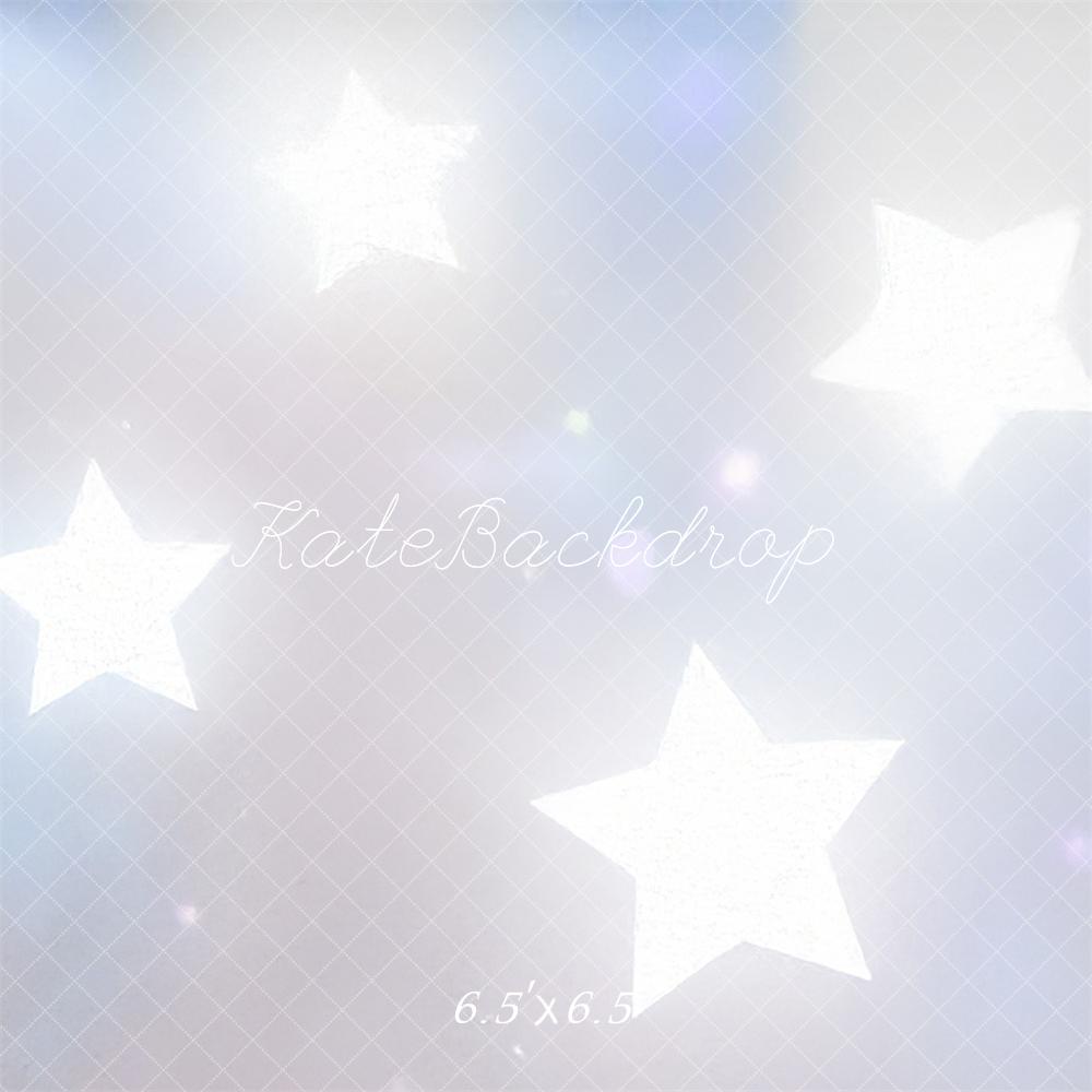 Kate Étoiles Lumière Blanc Toile de fond conçue par Mini MakeBelieve - Kate Backdrop FR