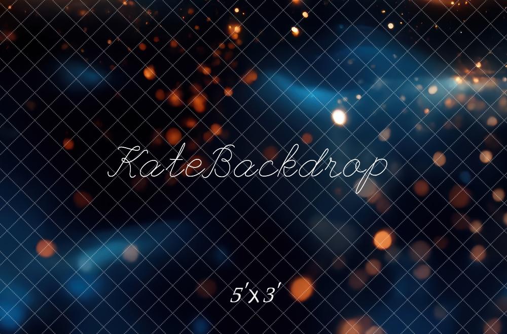 Kate Abstrait Bokeh Bleu Doré Toile de fond conçue par Mini MakeBelieve - Kate Backdrop FR