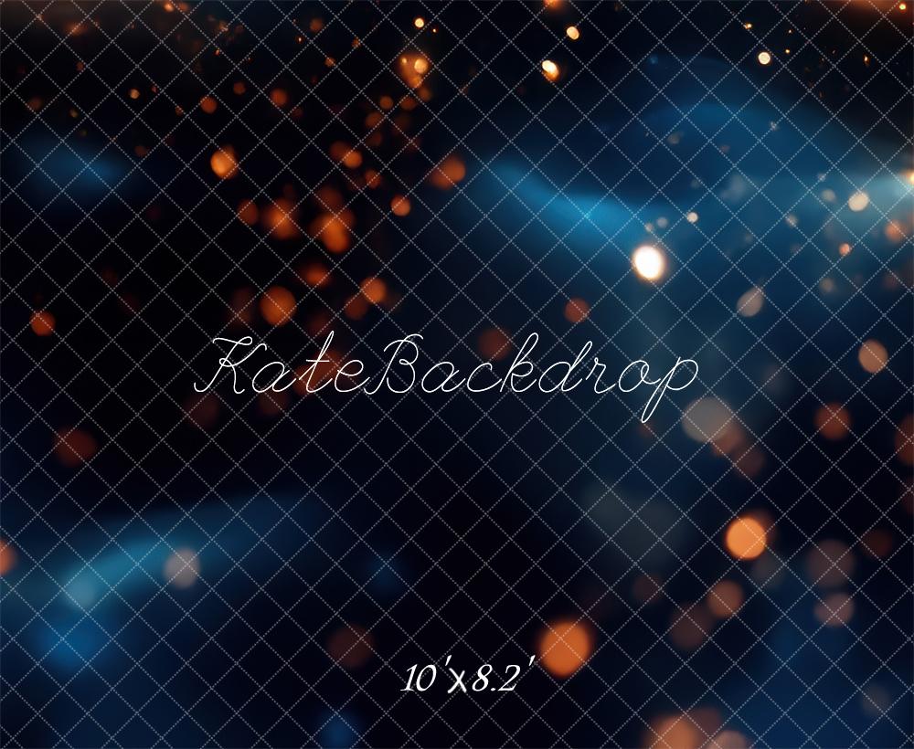 Kate Abstrait Bokeh Bleu Doré Toile de fond conçue par Mini MakeBelieve - Kate Backdrop FR