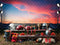 Kate Sport Football Gradins Coucher de soleil Toile de fond conçue par Laura Bybee - Kate Backdrop FR