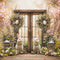Kate Pâques Lapin Printemps Fleurs Porte Toile de fond conçue par Emetselch - Kate Backdrop FR