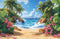 Kate Tropical Plage Mer Paradis Été Toile de fond conçue par Emetselch - Kate Backdrop FR