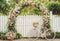 Kate Fleurs Arche Vélo Jardin Clôture Toile de fond conçue par Emetselch - Kate Backdrop FR