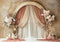Kate Arche Mariage Floral Beige Rideaux Toile de fond conçue par Patty Roberts - Kate Backdrop FR