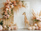Kate Anniversaire Fleur Ballon Girafe Toile de fond conçue par Patty Roberts - Kate Backdrop FR