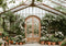 Kate Printemps Serre Toit en Verre Fleurs Toile de fond conçue par Patty Roberts - Kate Backdrop FR