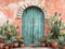 Kate Méditerranée Porte Cactus Toile de fond conçue par Patty Roberts - Kate Backdrop FR