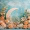 Kate Lune Fleurs Rose Ciel étoilé Toile de fond conçue par Patty Roberts - Kate Backdrop FR