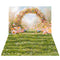 Kate Pâques Printemps Œuf Fleur Arche Toile de fond+Pâques Œuf Vert Prairie Sol Toile de fond - Kate Backdrop FR