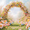 Kate Pâques Printemps Œuf Fleur Arche Extérieur Toile de fond conçue par Emetselch - Kate Backdrop FR