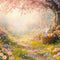 Kate Pâques Lapin Fleurs Cerisier Chemin Toile de fond conçue par Emetselch - Kate Backdrop FR