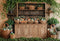 Kate Pâques Panier Bois Armoire Brun Toile de fond conçue par Emetselch - Kate Backdrop FR