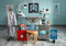 Kate Médecin Cabinet Médical Toile de fond conçue par Laura Bybee - Kate Backdrop FR