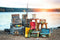 Kate Extérieur Pêche Accessoires Lac Toile de fond conçue par Laura Bybee - Kate Backdrop FR