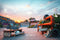 Kate Sports Skate Parc Graffiti Coucher de soleil Toile de fond conçue par Laura Bybee - Kate Backdrop FR