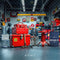 Kate Garage Outils Rouge Atelier Toile de fond conçue par Laura Bybee - Kate Backdrop FR