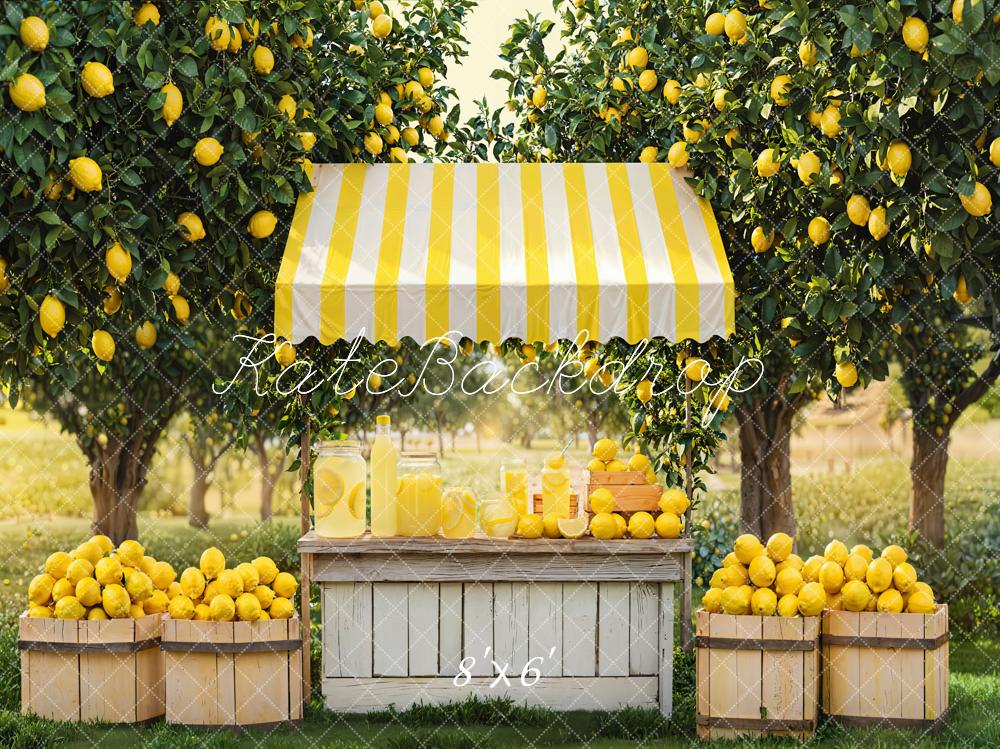 Kate Été Stand de Citron Verger Toile de fond conçue par Emetselch - Kate Backdrop FR
