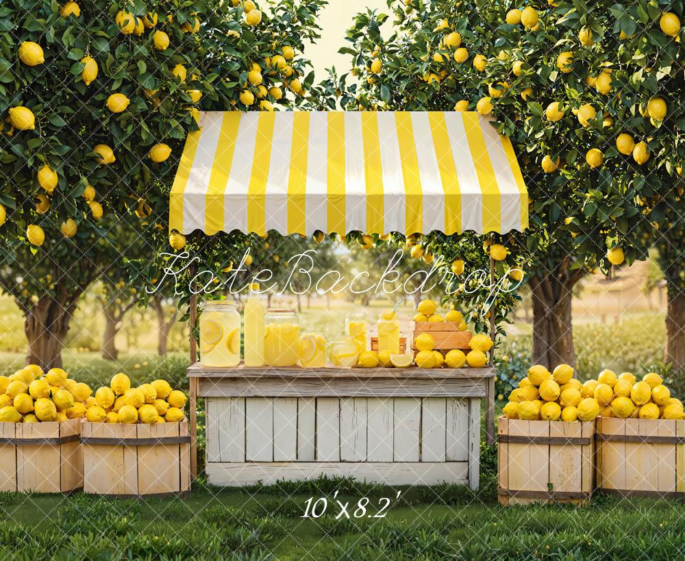 Kate Été Stand de Citron Verger Toile de fond conçue par Emetselch - Kate Backdrop FR