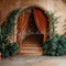 Kate Arche Escalier en cascade Plantes Toile de fond conçue par Emetselch - Kate Backdrop FR