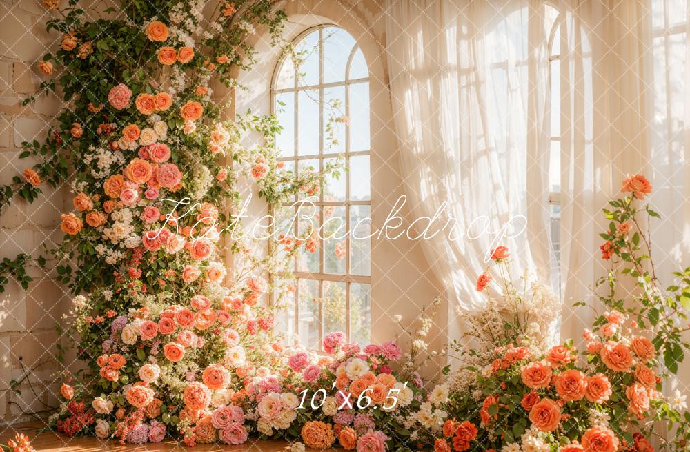 Kate Printemps Fleur Fenêtre Lumière du soleil Toile de fond conçue par Emetselch - Kate Backdrop FR