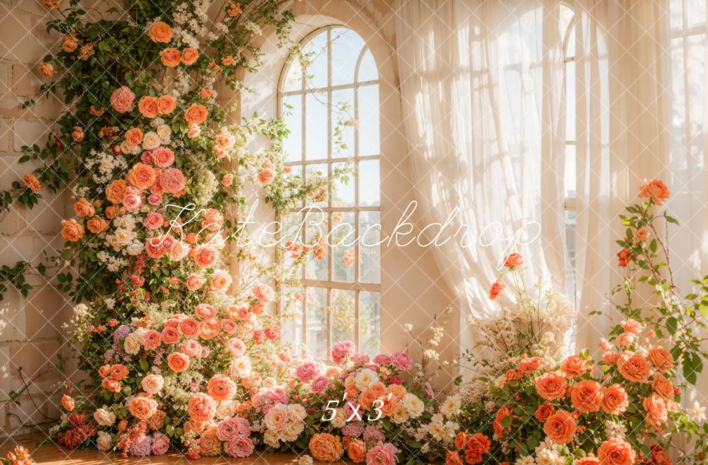 Kate Printemps Fleur Fenêtre Lumière du soleil Toile de fond conçue par Emetselch - Kate Backdrop FR