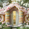 Kate Pâques Beignets sucrés Maison Extérieur Toile de fond conçue par Mini MakeBelieve - Kate Backdrop FR