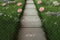 Kate Prairie Vert Fleurs Chemin Sol Toile de fond conçue par Mini MakeBelieve - Kate Backdrop FR
