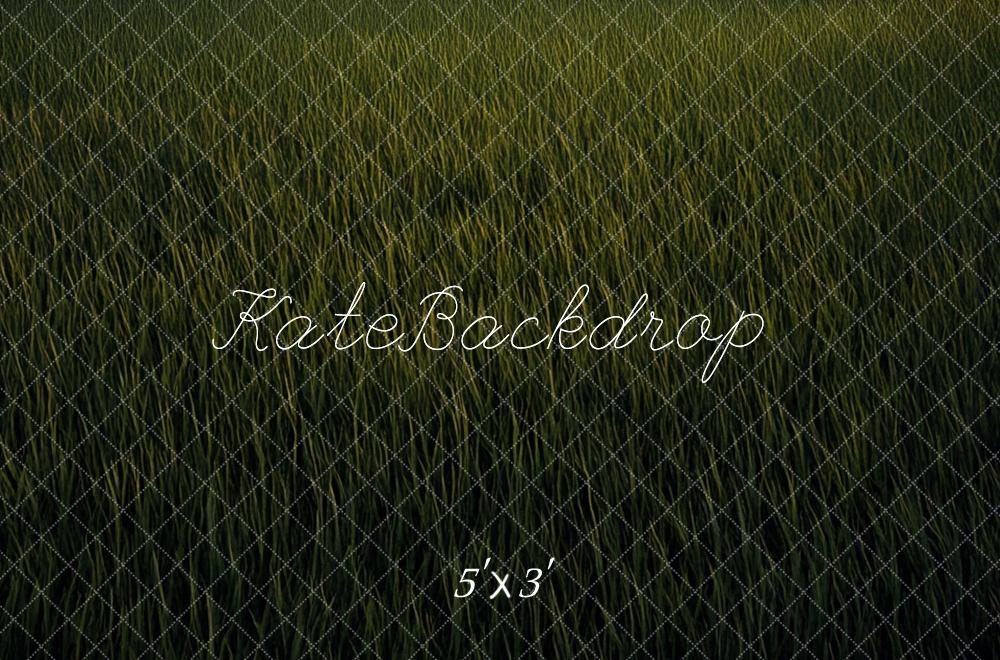 Kate Prairie Herbe Vert Sol Toile de fond conçue par Mini MakeBelieve - Kate Backdrop FR