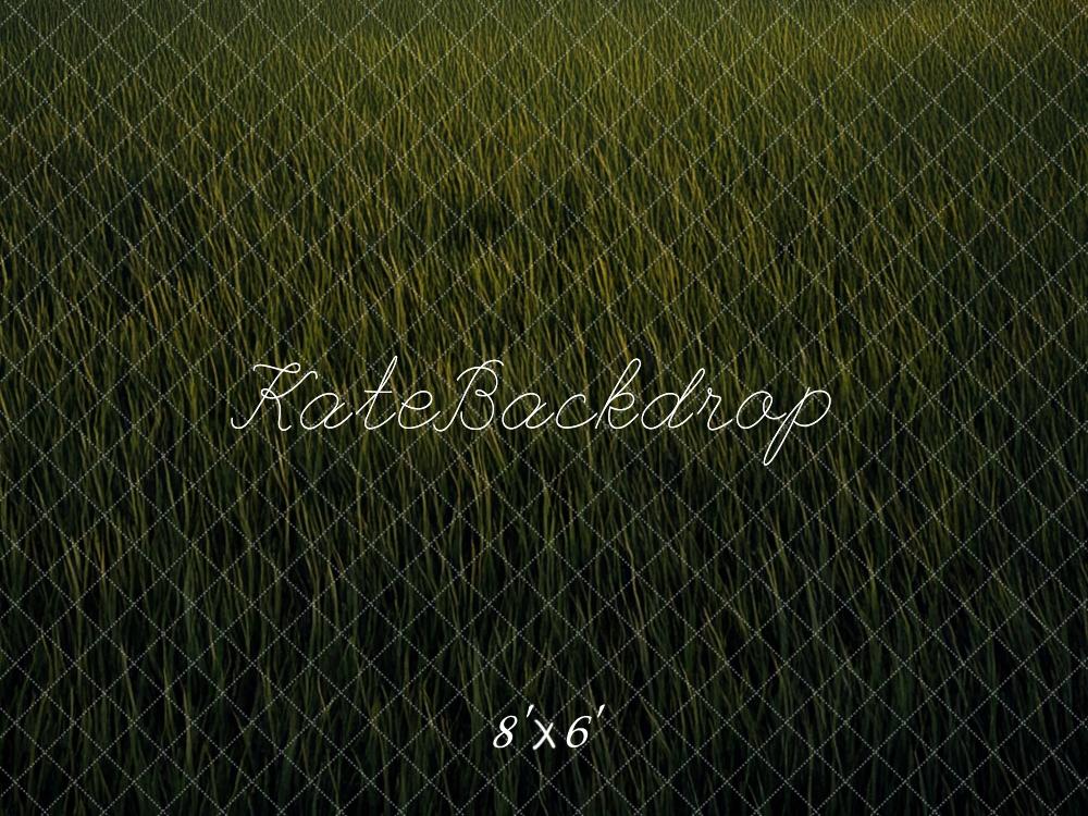 Kate Prairie Herbe Vert Sol Toile de fond conçue par Mini MakeBelieve - Kate Backdrop FR