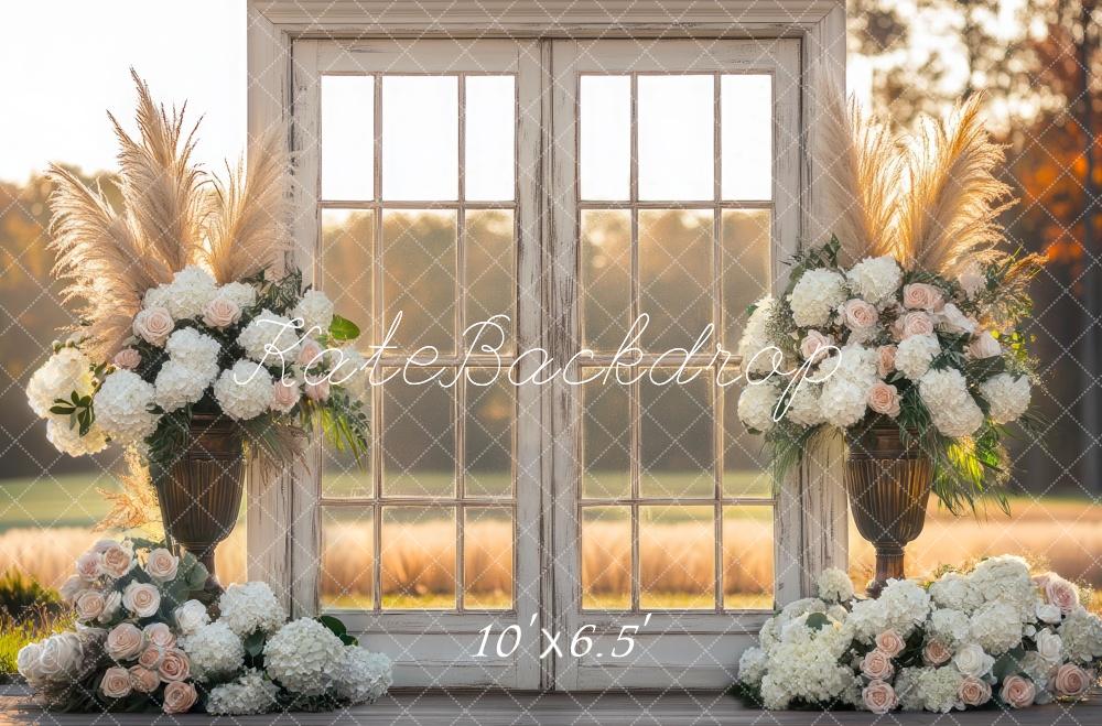 Kate Bohème Extérieur Porte Coucher de soleil Toile de fond conçue par Mini MakeBelieve - Kate Backdrop FR