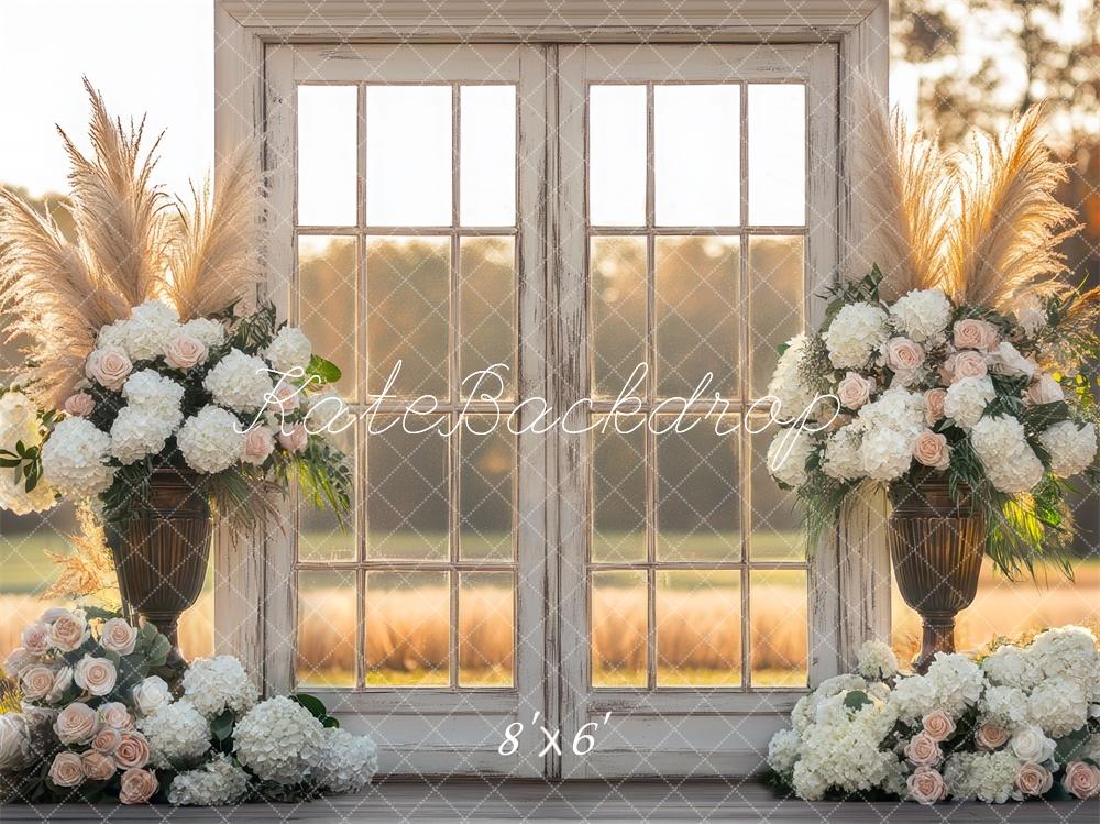 Kate Bohème Extérieur Porte Coucher de soleil Toile de fond conçue par Mini MakeBelieve - Kate Backdrop FR