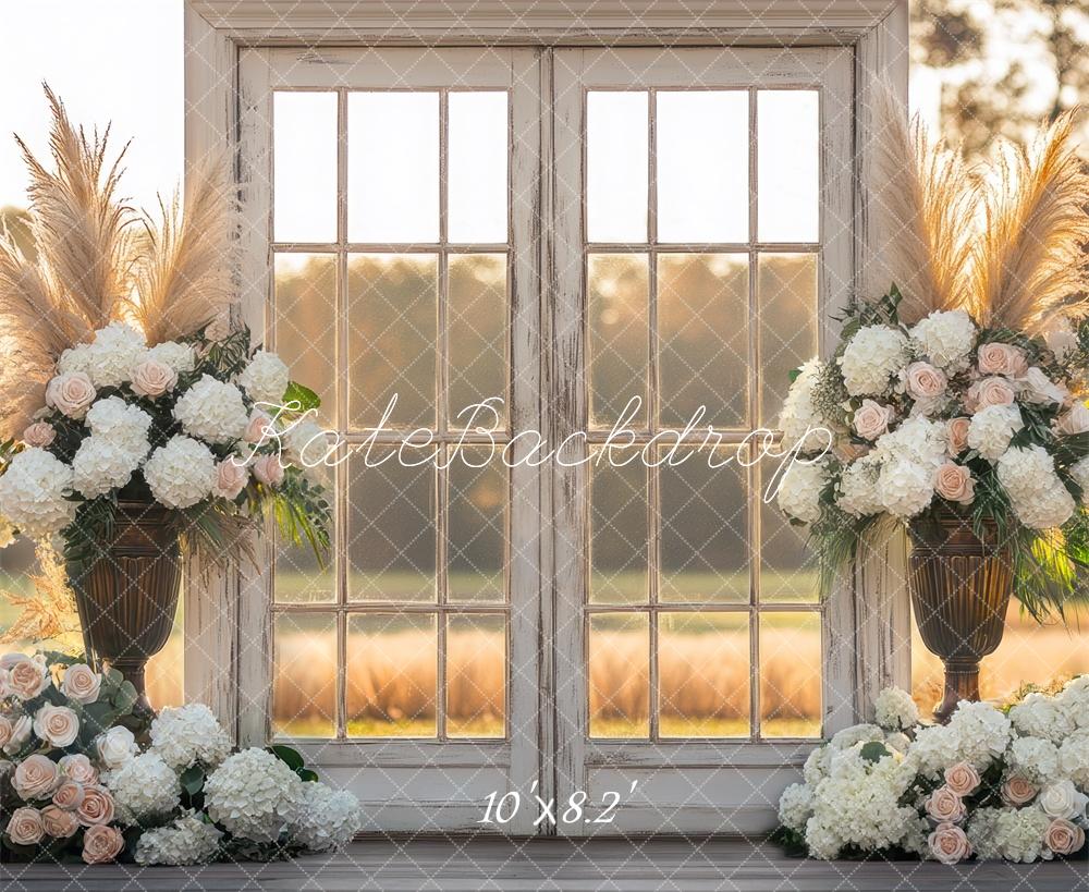 Kate Bohème Extérieur Porte Coucher de soleil Toile de fond conçue par Mini MakeBelieve - Kate Backdrop FR