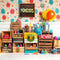 Kate Salle des Monstres Enfant Cake Smash Toile de fond conçue par Laura Bybee - Kate Backdrop FR