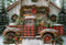 Kate Noël Camion Rouge Cabane Neige Toile de fond conçue par Emetselch - Kate Backdrop FR