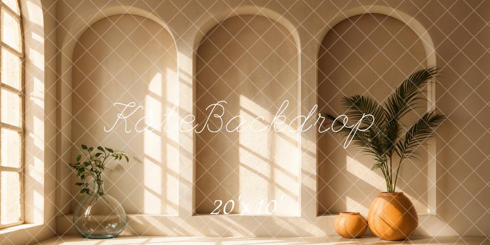 Kate Arche Plantes Lumière du Soleil Toile de fond conçue par Emetselch - Kate Backdrop FR