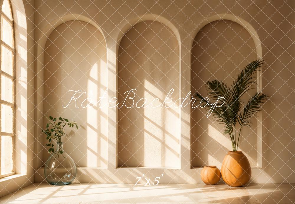 Kate Arche Plantes Lumière du Soleil Toile de fond conçue par Emetselch - Kate Backdrop FR