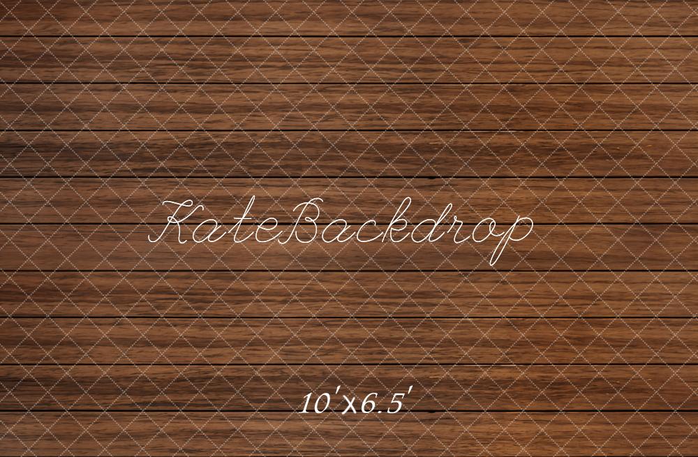 Kate Bois Marron Sombre Sol Toile de fond conçue par Emetselch - Kate Backdrop FR