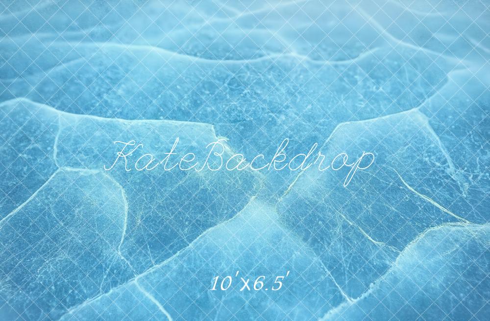 Kate Texture de Glace Hiver Sol Toile de fond conçue par Emetselch - Kate Backdrop FR
