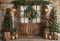 Kate Sapin de Noël Rustique Porte en Bois Toile de fond conçue par Emetselch - Kate Backdrop FR