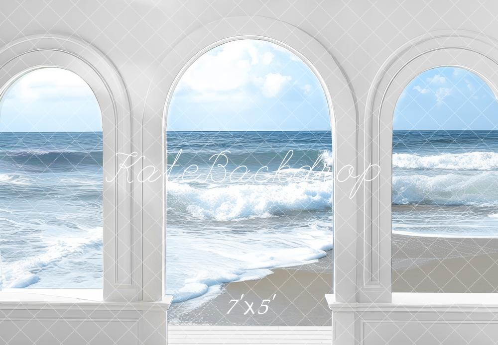 Kate Été Plage Mer Arche Toile de fond conçue par Mini MakeBelieve - Kate Backdrop FR