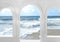 Kate Été Plage Mer Arche Toile de fond conçue par Mini MakeBelieve - Kate Backdrop FR
