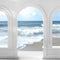 Kate Été Plage Mer Arche Toile de fond conçue par Mini MakeBelieve - Kate Backdrop FR