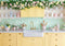 Kate Cuisine Vintage Fleurs Vaisselle Toile de fond conçue par Patty Roberts - Kate Backdrop FR