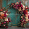 Kate Fleurs Rouge Rustique Mur en Bois Toile de fond conçue par Patty Roberts - Kate Backdrop FR