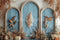 Kate Bohème Arche Bleu Fête des Mères Toile de fond conçue par Patty Roberts - Kate Backdrop FR