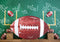 Kate Sports Football Tableau noir Toile de fond conçue par Megan Leigh - Kate Backdrop FR