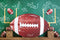 Kate Sports Football Tableau noir Toile de fond conçue par Megan Leigh - Kate Backdrop FR