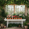 Kate Printemps Fleurs Serre Jardin Toile de fond conçue par Patty Roberts - Kate Backdrop FR
