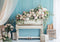 Kate Fleurs Piano Vintage Bleu Romantique Toile de fond conçue par Patty Roberts - Kate Backdrop FR